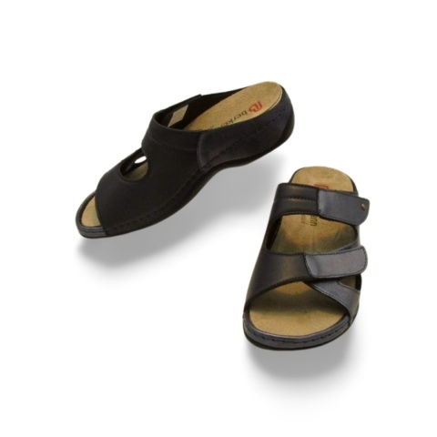 Klapki BERKEMANN 01027-371 Janna niebieskie