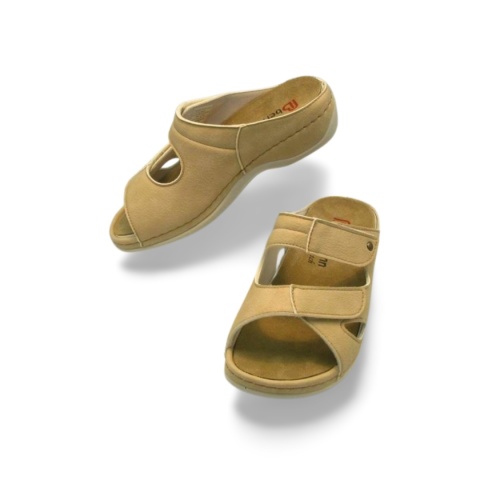 Klapki BERKEMANN 01027-767 Jana beżowe