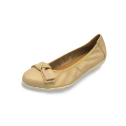 Balerina Caprice 9-22153-42 perłowe,skóra jelenia