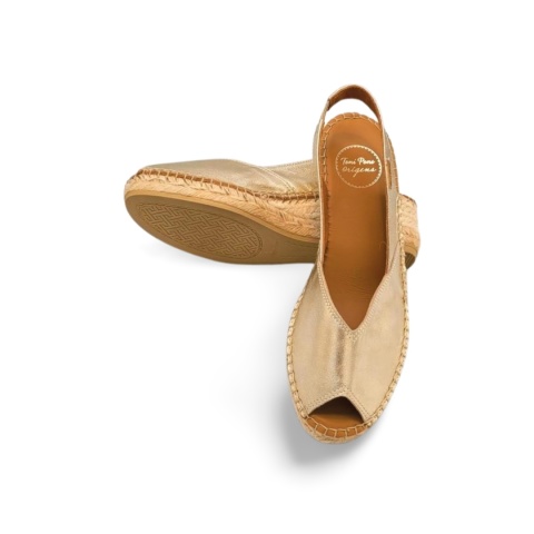 Espadryle Toni Pons BERINA-P 64051000 złote,skóra licowa