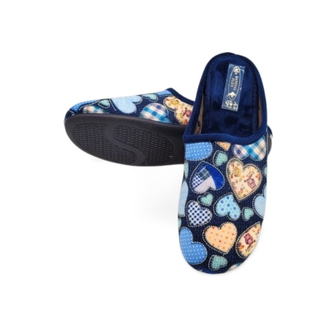 Kapcie SANITAL FLEX 25 Z30519X granatowe,tekstylne