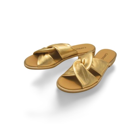 Klapki Caprice 9-27100-42 złote