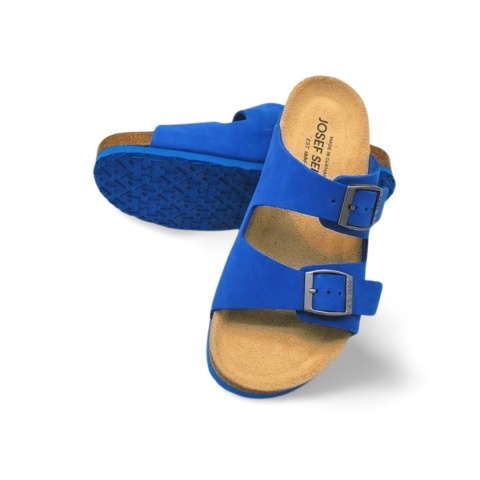 Klapki Josef Seibel 64301 10510 Hermine 01 niebieskie