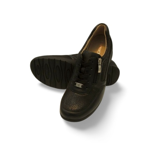 Półbuty Caprice 9-23723-44 czarne,skóra licowa+strecz