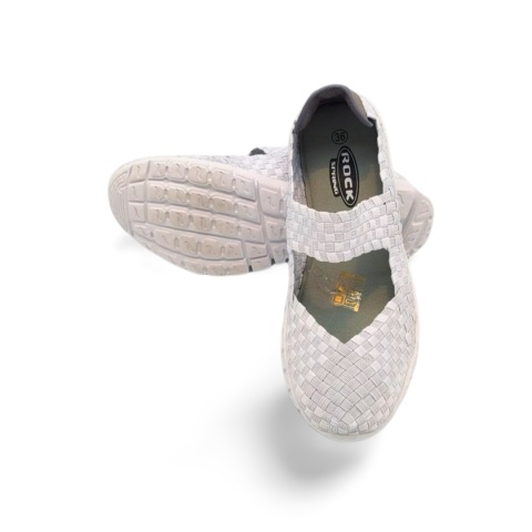 Półbuty Rock Spring TALIA białe,tekstylne