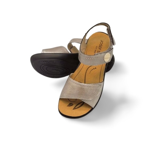 Sandały Josef Seibel 86779 38 731 Ibiza 79 srebrne/metaliczne,skóra licowa