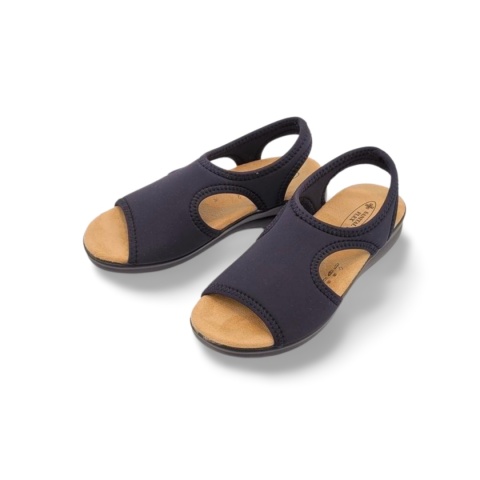 Sandały SANITAL FLEX 25 8024.17 czarne,tekstylne