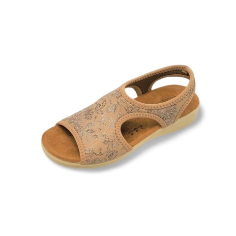 Sandały SANITAL FLEX 25 8056.17 beżowe,tekstylne