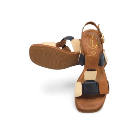 Sandały Tamaris 8-88203-42 brazowo/granatowe/beżowe
