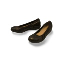 Balerina Caprice 9-22161-44 czarne,skóra jelenia