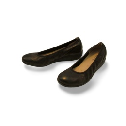 Balerina Caprice 9-22161-44 czarne,skóra jelenia