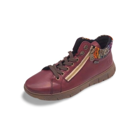 Botki Rieker TEX N1305-35 bordo