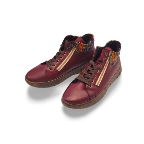 Botki Rieker TEX N1305-35 bordo