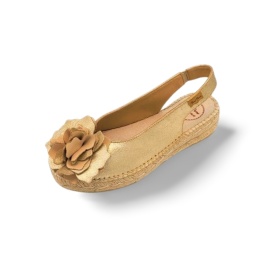 Espadryle Toni Pons ERICA-FA 64051000 złote,skóra licowa