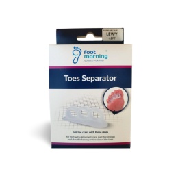 KAPS FOOT MORNING TOES SEPARATOR PRAWY, żelowy wałek podpalcowy z trzema pierścieniami