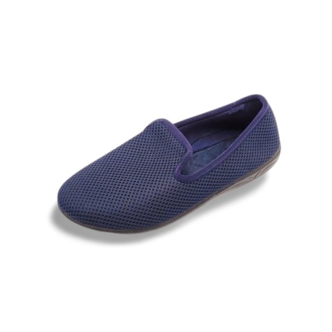 Kapcie Adanex 29476 granatowe,tekstylne Kapcie Adanex 29476 granatowe,tekstylne
