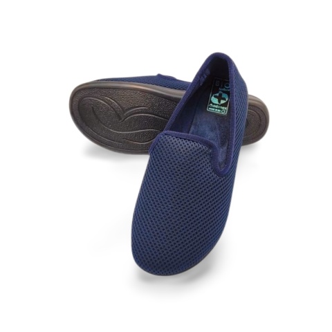 Kapcie Adanex 29476 granatowe,tekstylne Kapcie Adanex 29476 granatowe,tekstylne