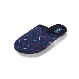 Kapcie Adanex Leo 29272 granatowe,tekstylne