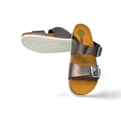 Klapki Dr Brinkmann 700993 9 szaro/metaliczny