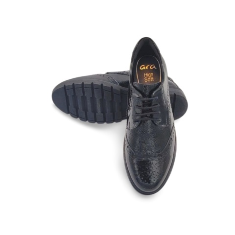 Półbuty ARA 1211223-01 czarne lakier