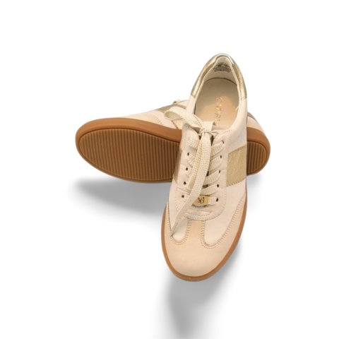 Półbuty Caprice 9-23705-44 beżowo-białe,skóra licowa