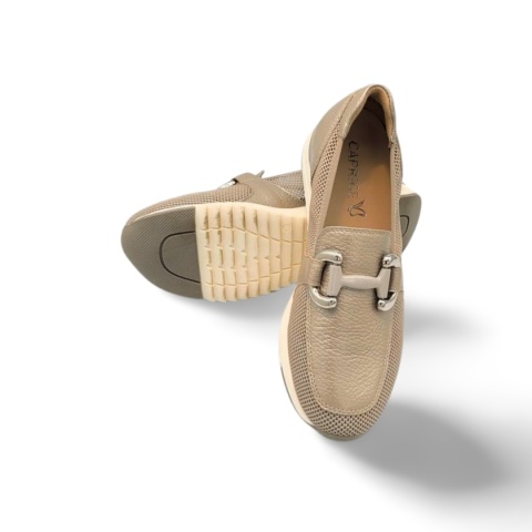 Półbuty Caprice 9-24536-42 szare, skóra licowa