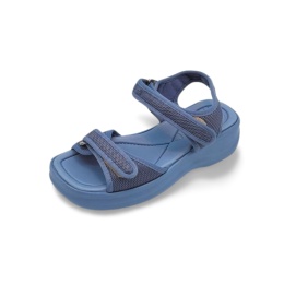 Sandały AZALEIA 18451 AJ628 THERAPY PAP AD niebieskie,tekstylne