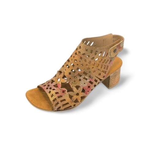 Sandały Rieker 64780-90 kolorowe,skóra ekologiczna