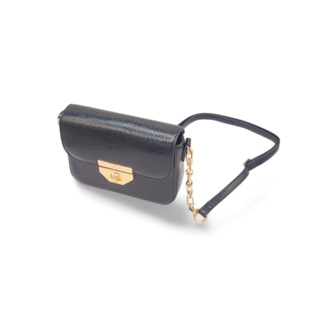 Torba L.Credi 1005487 Peja damska czarna wąż