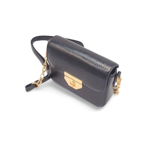 Torba L.Credi 1005487 Peja damska czarna wąż