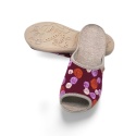 Kapcie BEFADO 255D002 Viki bordo/kolorowe kółka