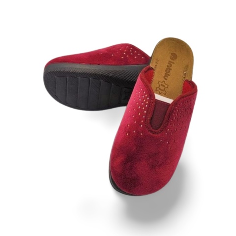 Kapcie INBLU 155D165 bordowe