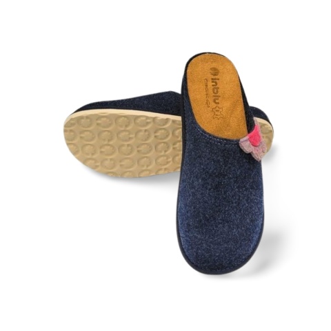 Kapcie INBLU CS000043 041 szaroniebieskie