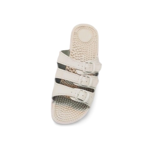 Klapki SANITAL FLEX KF-03 białe,skóra ekologiczna