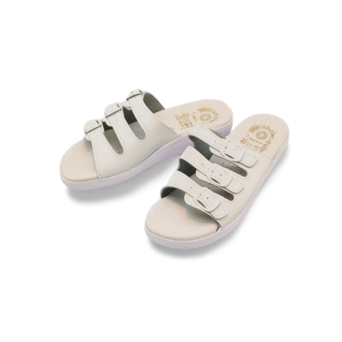 Klapki SANITAL FLEX KO-03 białe,skóra ekologiczna