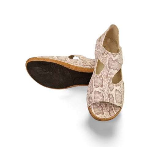 Sandały Waldlaufer 342024 159 060 Heliett snake beige