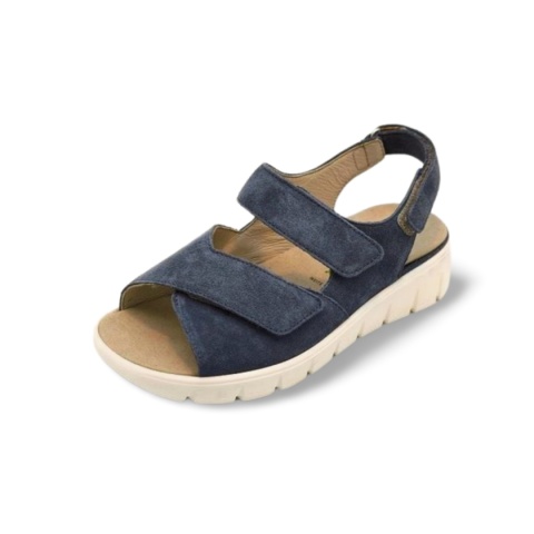Sandały Waldlaufer 658005 195 206 K-Adea jeans rzepy